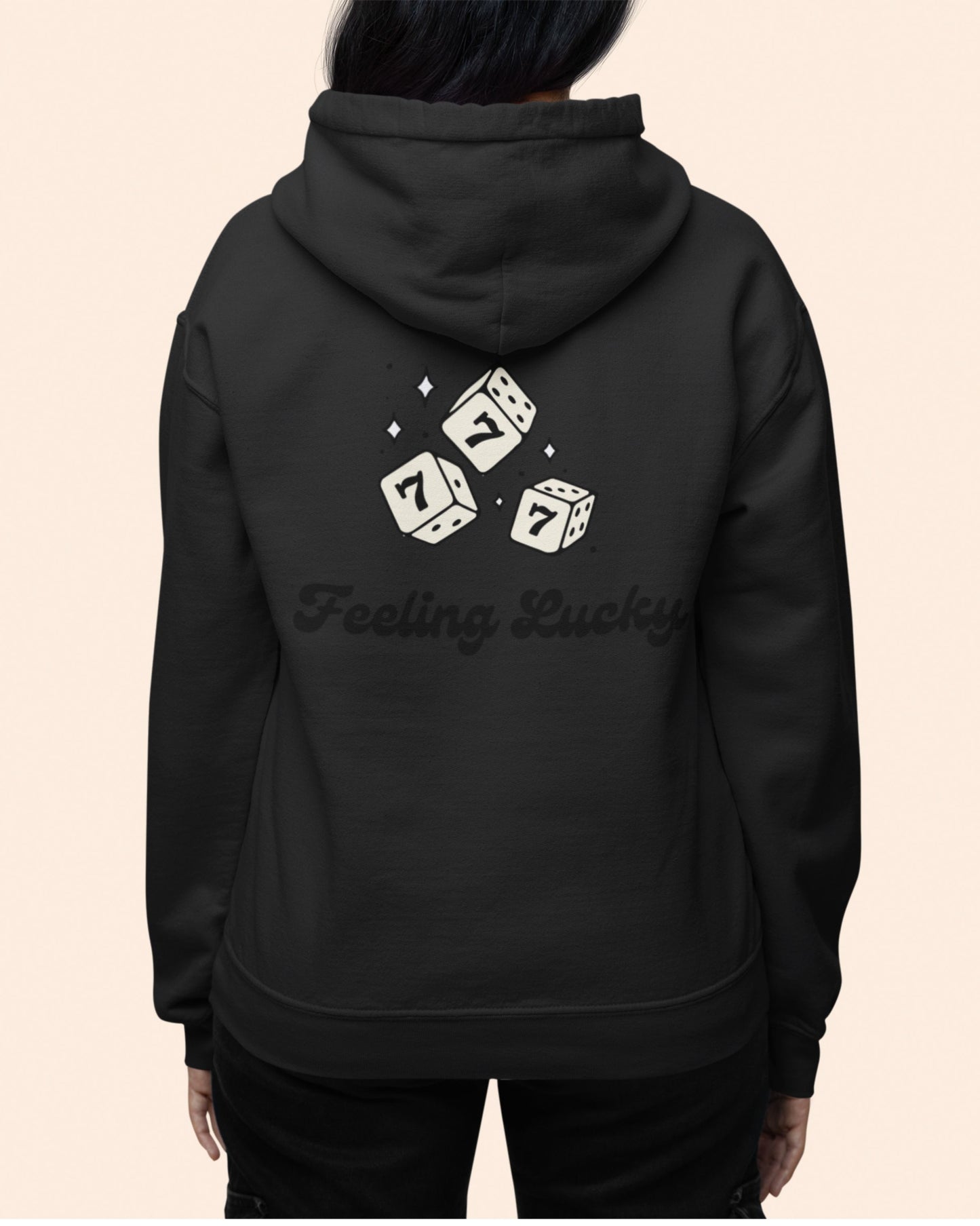 Feeling Lucky 777 Hoodie back mockup