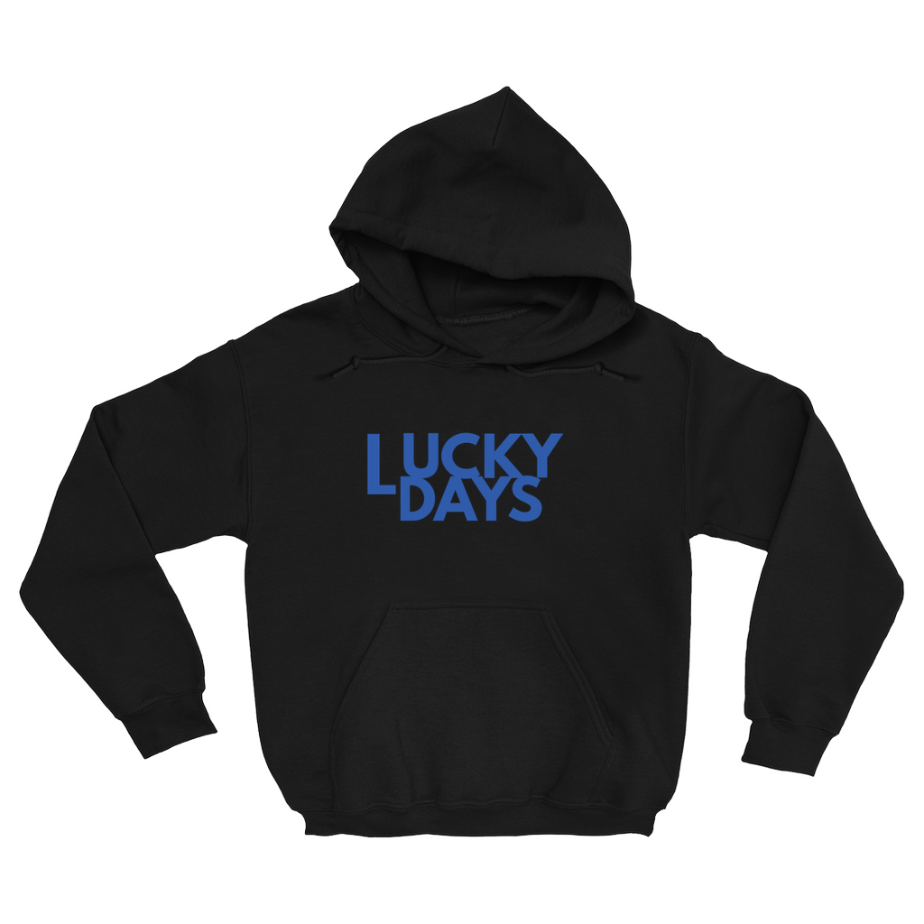 Lucky Days logo black hoodie product image