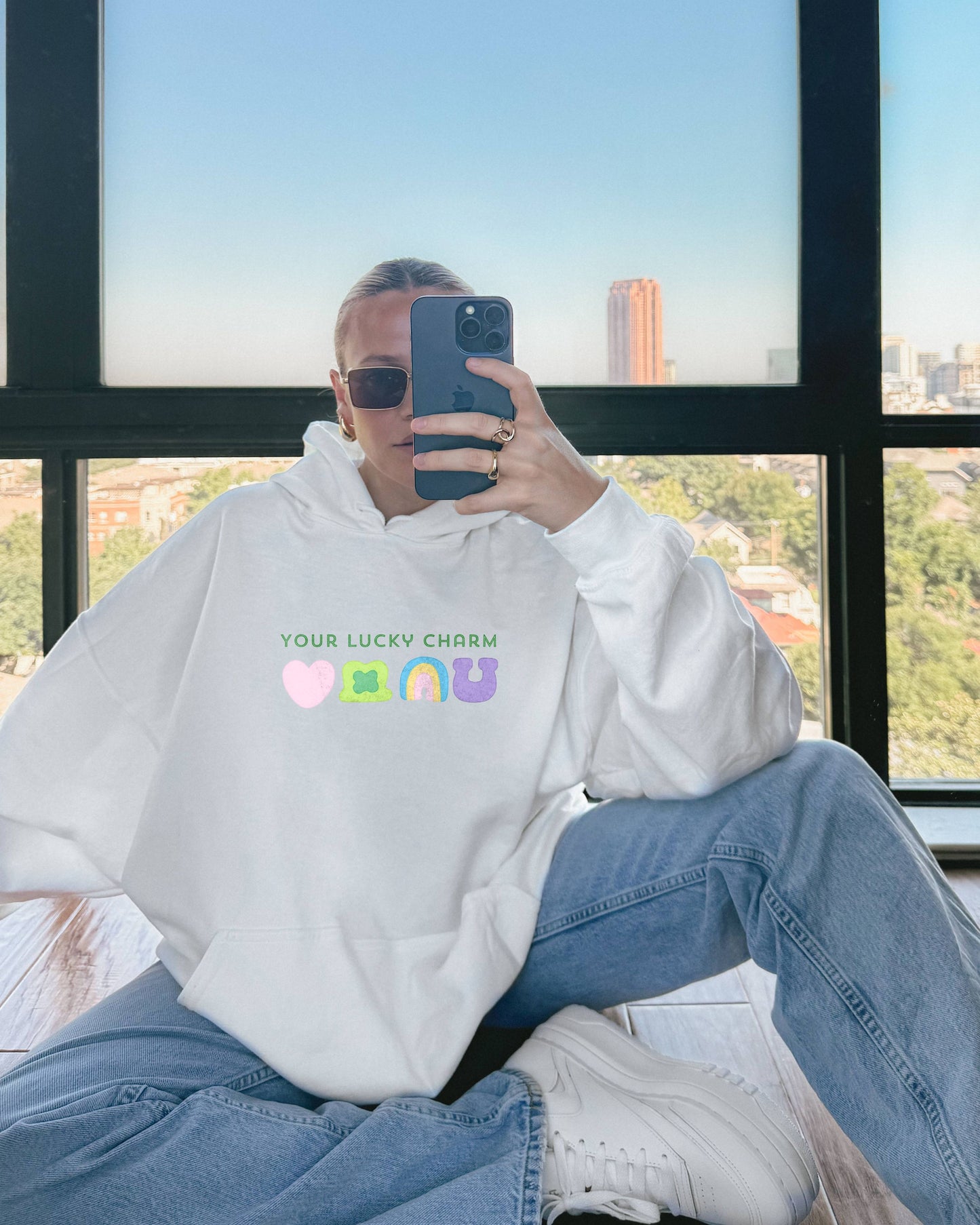 Girl in Lucky Days Your Lucky Charm Hoodie