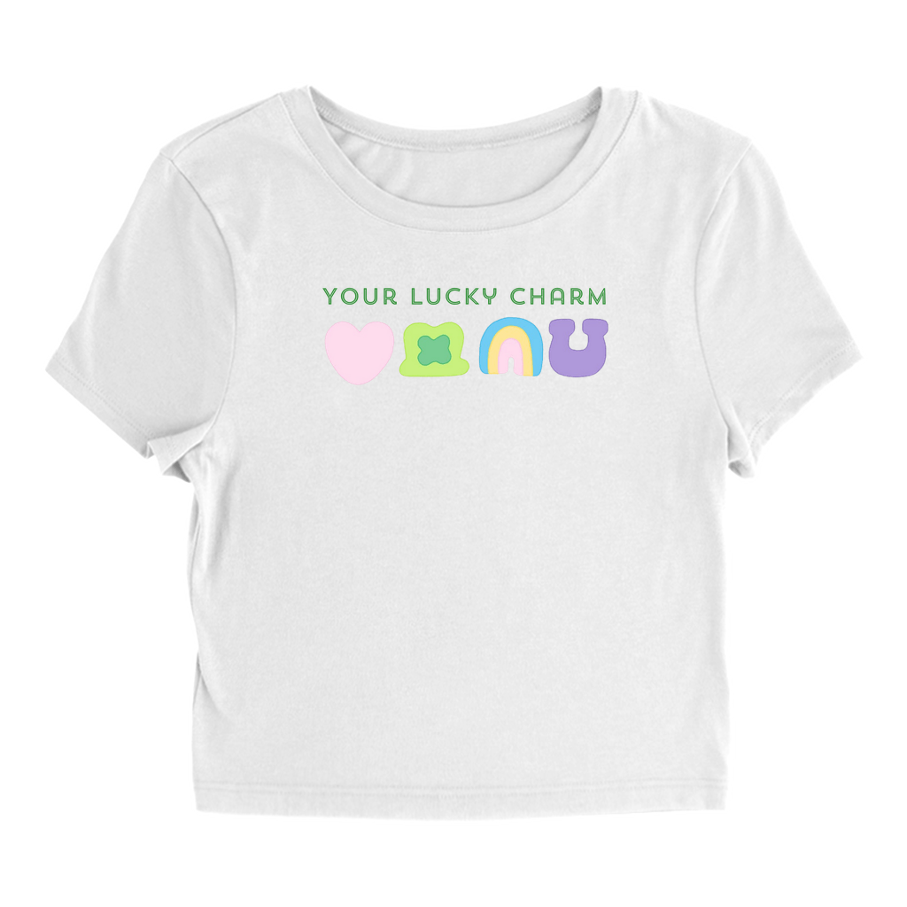 White Your Lucky Charm baby tee